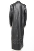 画像3: Melt the lady / leather like trench coat F ブラック Y-26-01-27-039-PU-CO-SZ-ZY (3)