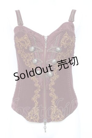 画像: OZZ ANGELO / ナポレオンビスチェ  エンジ Y-26-01-27-041-OO-TO-SZ-ZY