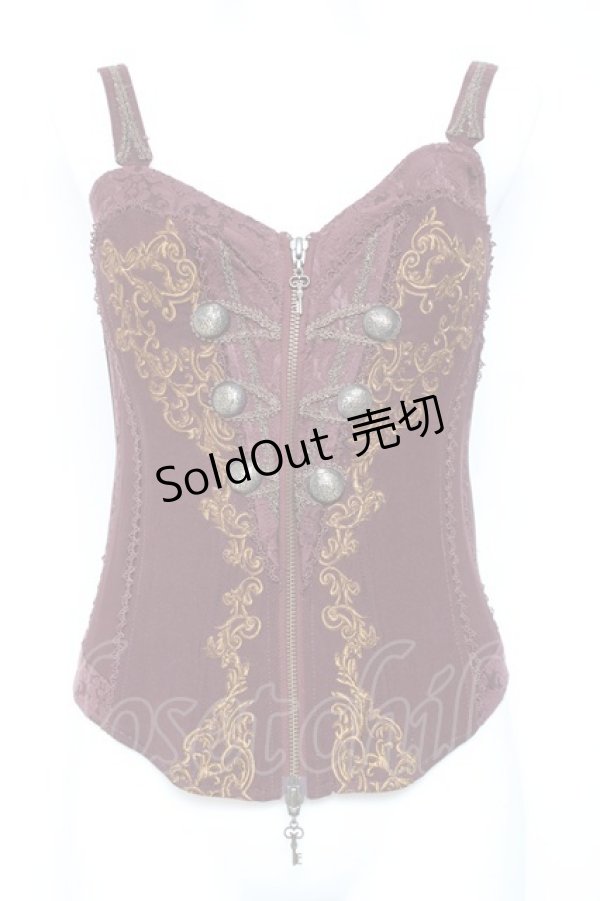 画像1: OZZ ANGELO / ナポレオンビスチェ  エンジ Y-26-01-27-041-OO-TO-SZ-ZY (1)