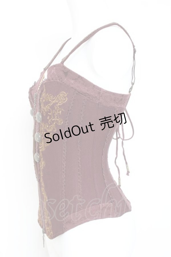 画像2: OZZ ANGELO / ナポレオンビスチェ  エンジ Y-26-01-27-041-OO-TO-SZ-ZY (2)