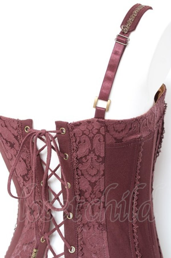 画像4: OZZ ANGELO / ナポレオンビスチェ  エンジ Y-26-01-27-041-OO-TO-SZ-ZY (4)