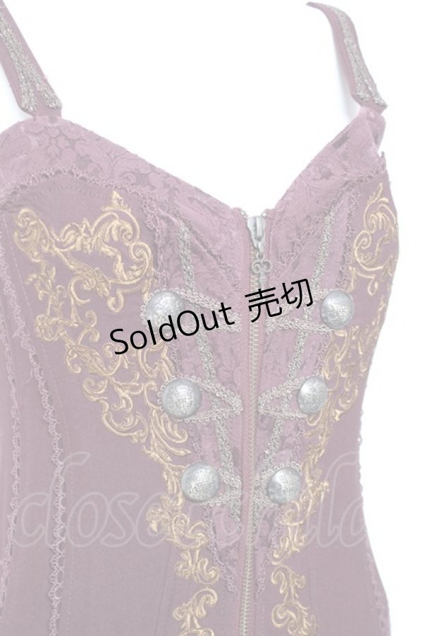 画像5: OZZ ANGELO / ナポレオンビスチェ  エンジ Y-26-01-27-041-OO-TO-SZ-ZY (5)