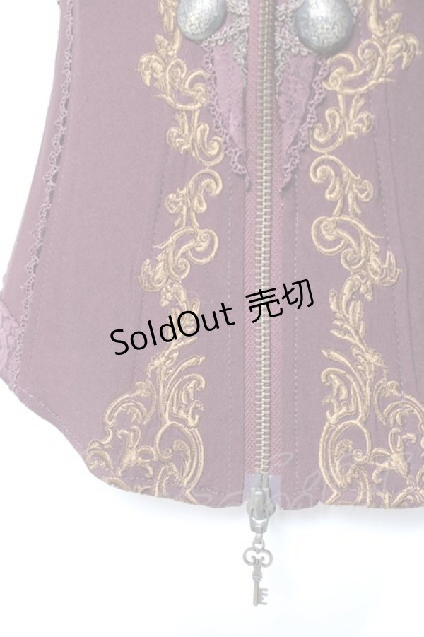 画像6: OZZ ANGELO / ナポレオンビスチェ  エンジ Y-26-01-27-041-OO-TO-SZ-ZY (6)