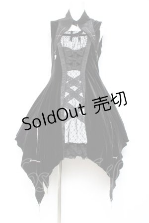 画像: Hoshibako Works / Rozen Maiden x HoshibakoWorks　水銀燈ジャンパースカート  ベルベット:ブラックホワイト Y-26-01-27-044-LO-OP-SZ-ZY