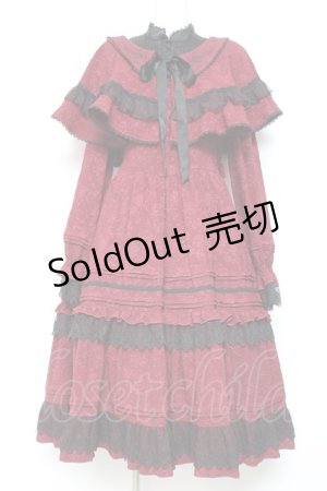 画像: Hoshibako Works / Rozen Maiden x HoshibakoWorks 真紅ケープ付きワンピース  ジャガード Y-26-01-27-045-LO-OP-SZ-ZY