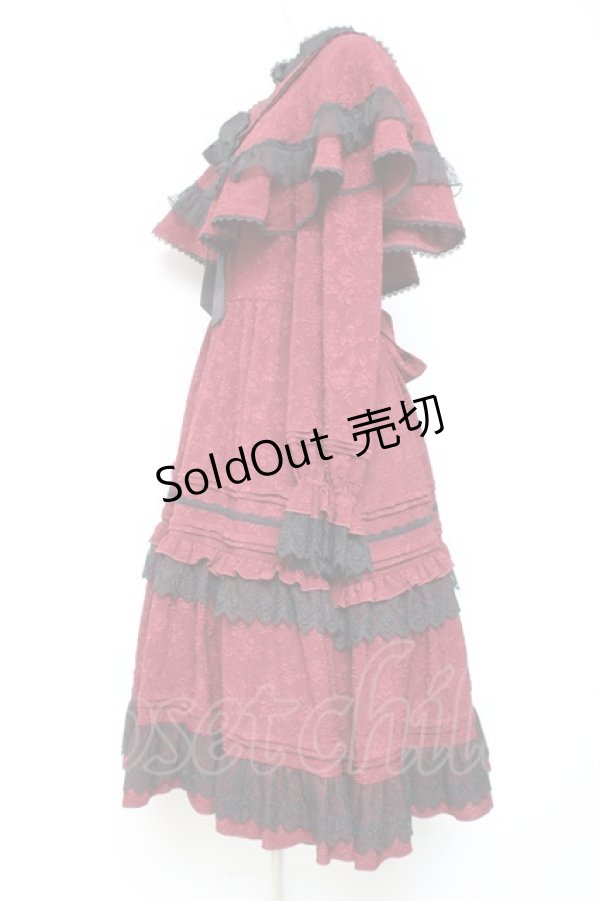画像2: Hoshibako Works / Rozen Maiden x HoshibakoWorks 真紅ケープ付きワンピース  ジャガード Y-26-01-27-045-LO-OP-SZ-ZY (2)