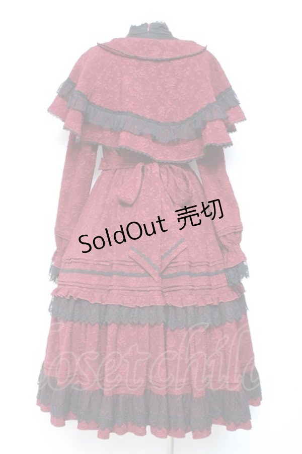 画像3: Hoshibako Works / Rozen Maiden x HoshibakoWorks 真紅ケープ付きワンピース  ジャガード Y-26-01-27-045-LO-OP-SZ-ZY (3)