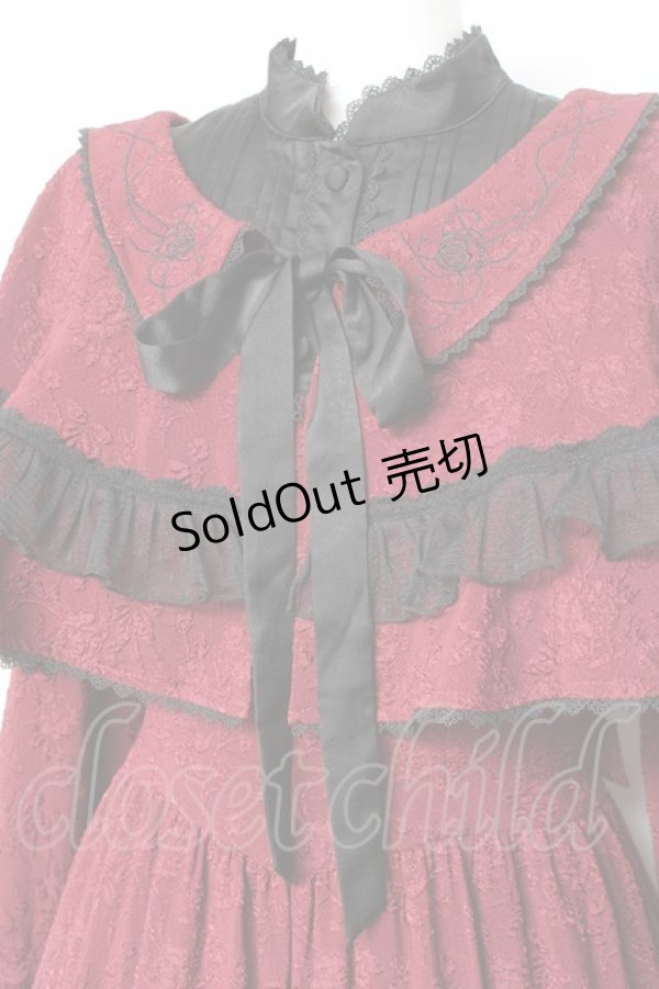 画像4: Hoshibako Works / Rozen Maiden x HoshibakoWorks 真紅ケープ付きワンピース  ジャガード Y-26-01-27-045-LO-OP-SZ-ZY (4)
