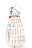 画像2: Angelic Pretty / オリジナルタータンジャンパースカートセット - ベージュ Y-26-01-27-046-AP-OP-SZ-ZY (2)