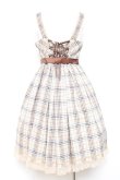画像3: Angelic Pretty / オリジナルタータンジャンパースカートセット - ベージュ Y-26-01-27-046-AP-OP-SZ-ZY (3)