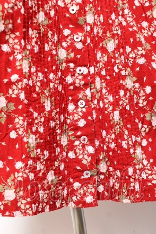 画像7: PINK HOUSE / ローズプリントワンピース  赤 Y-26-01-27-007-LO-OP-SZ-ZY (7)