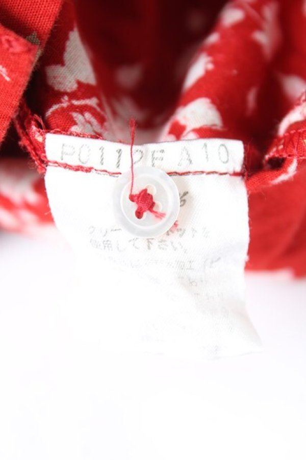 画像8: PINK HOUSE / ローズプリントワンピース  赤 Y-26-01-27-007-LO-OP-SZ-ZY (8)