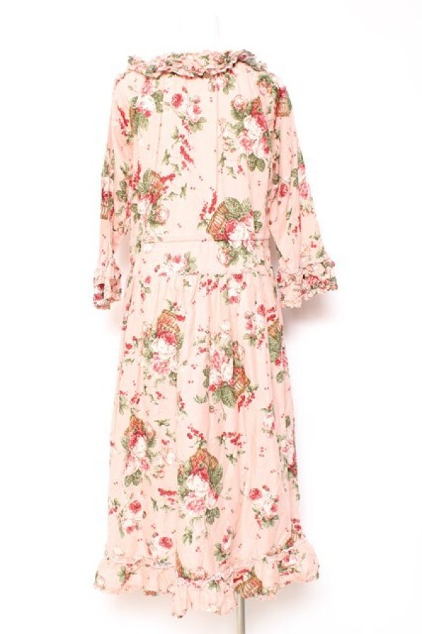 画像3: PINK HOUSE / エターナルローズプリントミディワンピース  ピンク Y-26-01-27-009-LO-OP-SA-ZY (3)