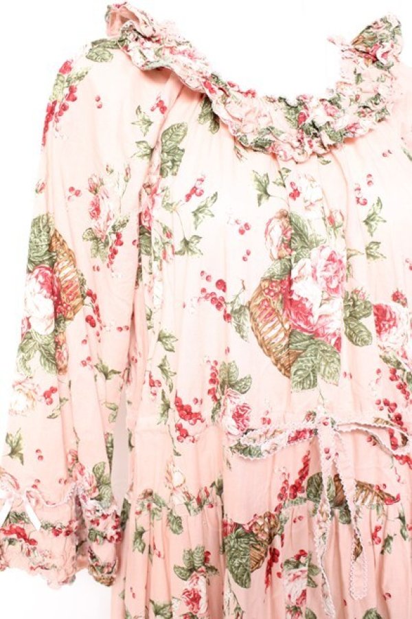 画像6: PINK HOUSE / エターナルローズプリントミディワンピース  ピンク Y-26-01-27-009-LO-OP-SA-ZY (6)