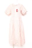 画像1: PINK HOUSE / ピコフリル使いロングワンピース F ピンク Y-26-01-27-010-LO-OP-SZ-ZS (1)