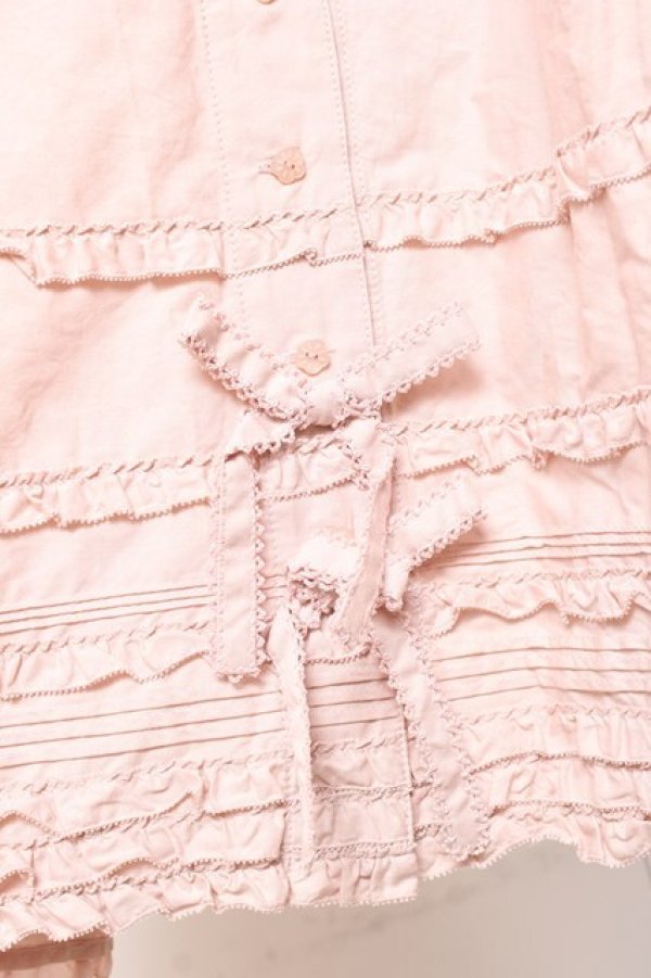 画像7: PINK HOUSE / ピコフリル使いロングワンピース F ピンク Y-26-01-27-010-LO-OP-SZ-ZS (7)