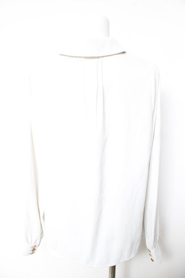 画像2: Amavel / Historical Butler クロスタイブラウス F オフシロ Y-26-01-28-037-CA-BL-SZ-ZY (2)