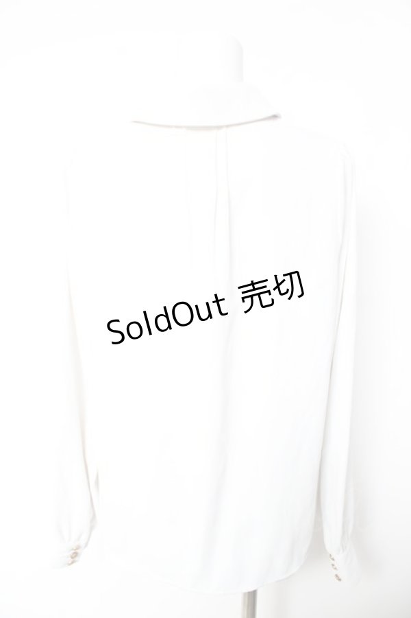 画像2: Amavel / Historical Butler クロスタイブラウス F オフシロ Y-26-01-28-037-CA-BL-SZ-ZY (2)