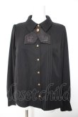 画像1: Amavel / Historical Butler クロスタイブラウス F ブラック Y-26-01-28-038-CA-BL-SZ-ZY (1)