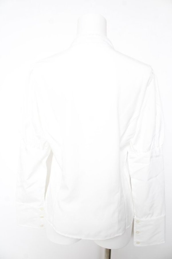 画像2: Kurumi Collaboration / KRデシンジゴスリブラウス  白 Y-26-01-28-040-LO-BL-SZ-ZY (2)