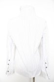 画像2: PUTUMAYO / フリルストライプブラウス M 白 Y-26-01-28-041-PT-BL-SZ-ZY (2)
