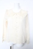 画像1: Fi.n.t / レース使いシアービッグカラーブラウス F アイボリー Y-26-01-28-042-CA-BL-SZ-ZY (1)