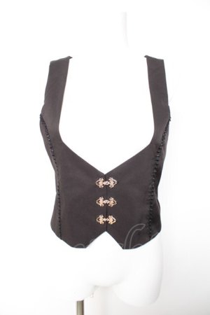 画像: Amavel / Fleur de lis ベスト F ブラック Y-26-01-28-047-CA-TO-SZ-ZY