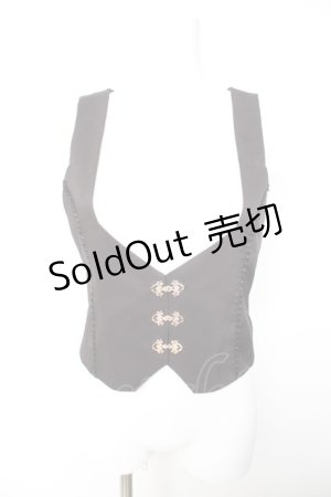 画像: Amavel / Fleur de lis ベスト F ブラック Y-26-01-28-047-CA-TO-SZ-ZY