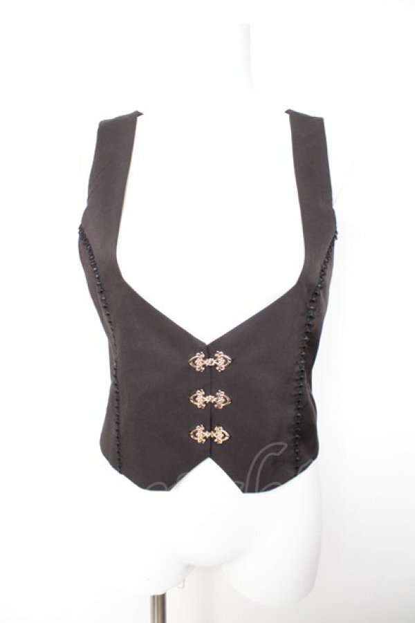 画像1: Amavel / Fleur de lis ベスト F ブラック Y-26-01-28-047-CA-TO-SZ-ZY (1)