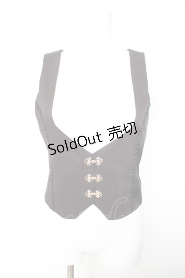 画像1: Amavel / Fleur de lis ベスト F ブラック Y-26-01-28-047-CA-TO-SZ-ZY (1)