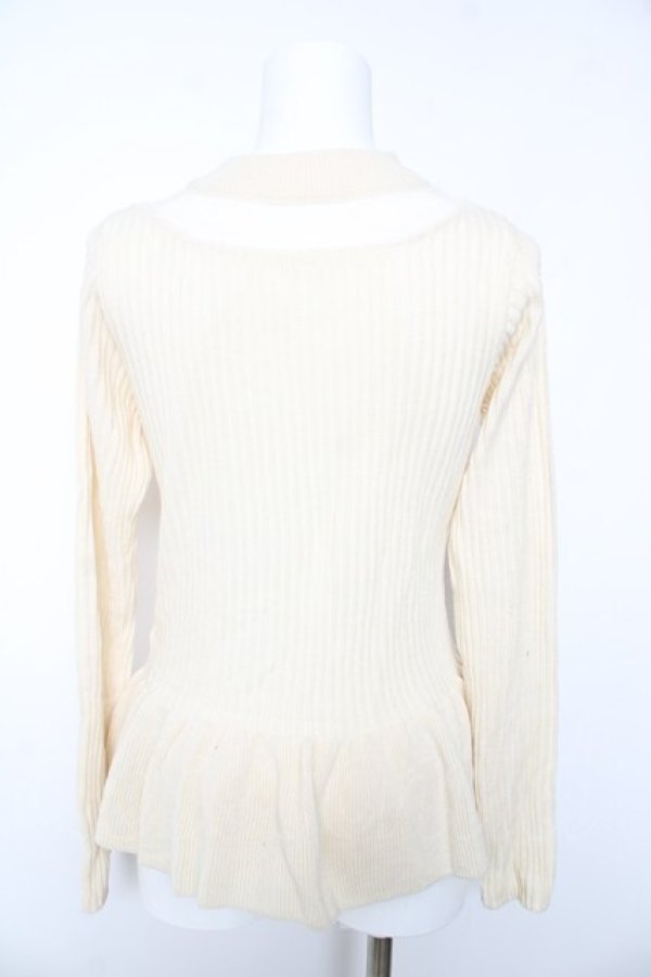 画像2: axes femme POETIQUE / デコルテ透けプチスタンドプルオーバー M キナリ Y-26-01-28-053-AX-TO-SZ-ZY (2)