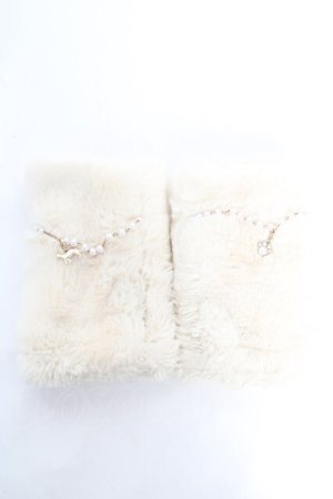 画像: axes femme / フィンガーレス手袋  生成り Y-26-01-28-009-AX-ZA-SZ-ZY