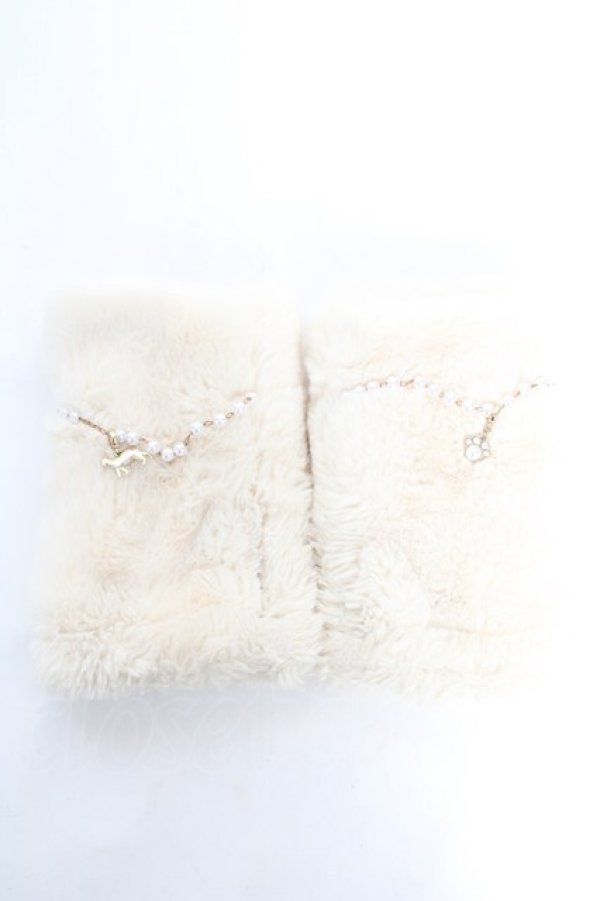 画像1: axes femme / フィンガーレス手袋  生成り Y-26-01-28-009-AX-ZA-SZ-ZY (1)