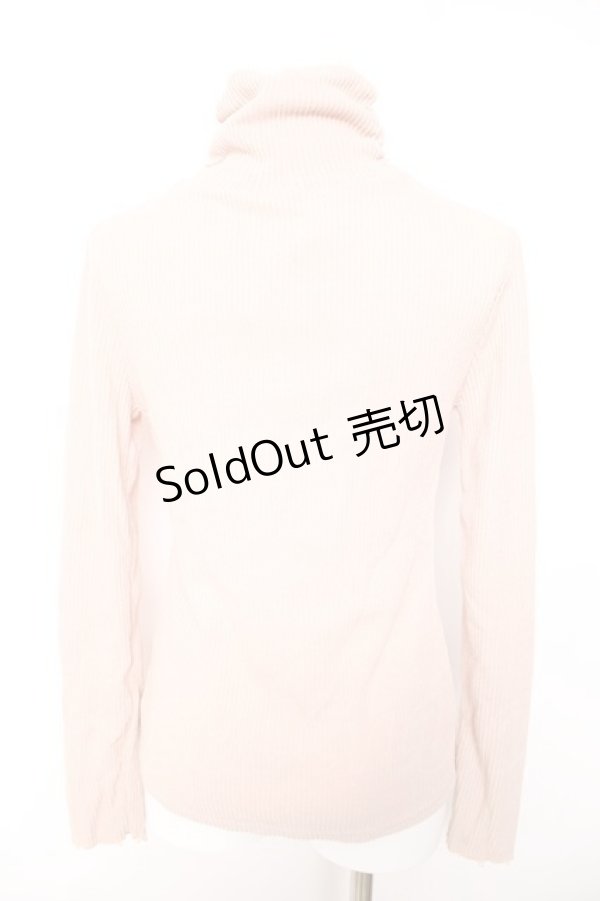 画像2: axes femme / パール使いリブタートル M 淡ピンク Y-26-01-28-058-AX-TO-SZ-ZY (2)