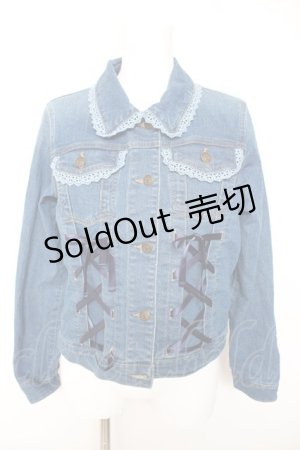 画像: axes femme / スピンドルデニムジャケット  デニム Y-26-01-28-061-AX-JA-SZ-ZY