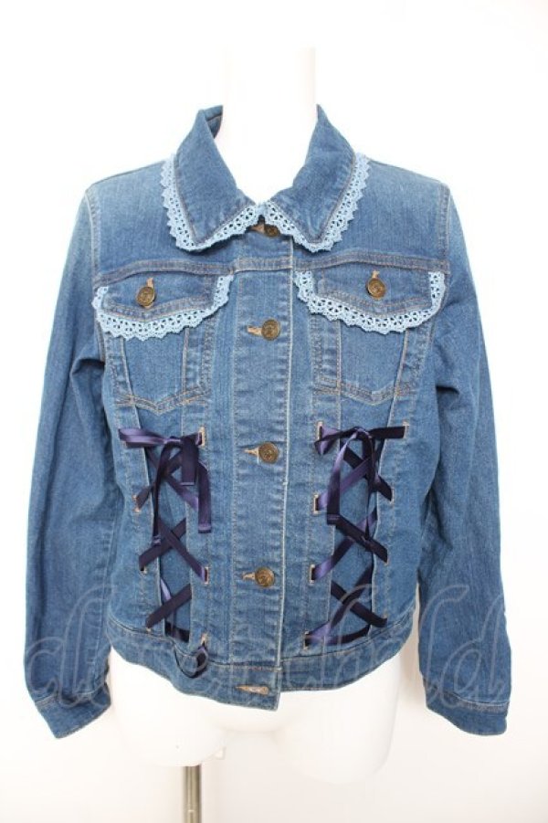 画像1: axes femme / スピンドルデニムジャケット  デニム Y-26-01-28-061-AX-JA-SZ-ZY (1)