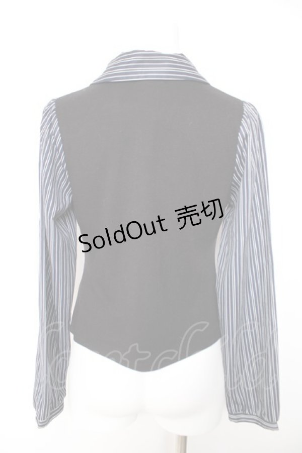 画像2: axes femme / レジメベストドッキングプルオーバー M 黒 Y-26-01-28-065-AX-TO-SZ-ZY (2)