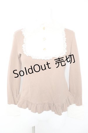 画像: Angelic Pretty / Royal Crownボウタイカットソー  モカ Y-26-01-28-067-AP-BL-SZ-ZY