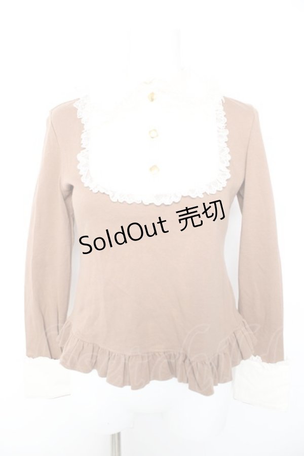 画像1: Angelic Pretty / Royal Crownボウタイカットソー  モカ Y-26-01-28-067-AP-BL-SZ-ZY (1)