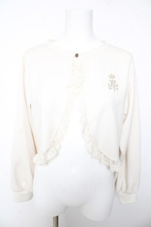 画像: m petit by misako / MSKバラBフリルボレロ L 中白 Y-26-01-28-068-LO-TO-SZ-ZY