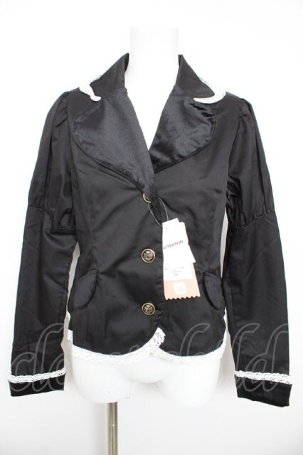 画像1: Eri Aino's collaboration / TT*AINツイルベロアジャケット  黒 Y-26-01-28-072-LO-JA-SZ-ZY (1)