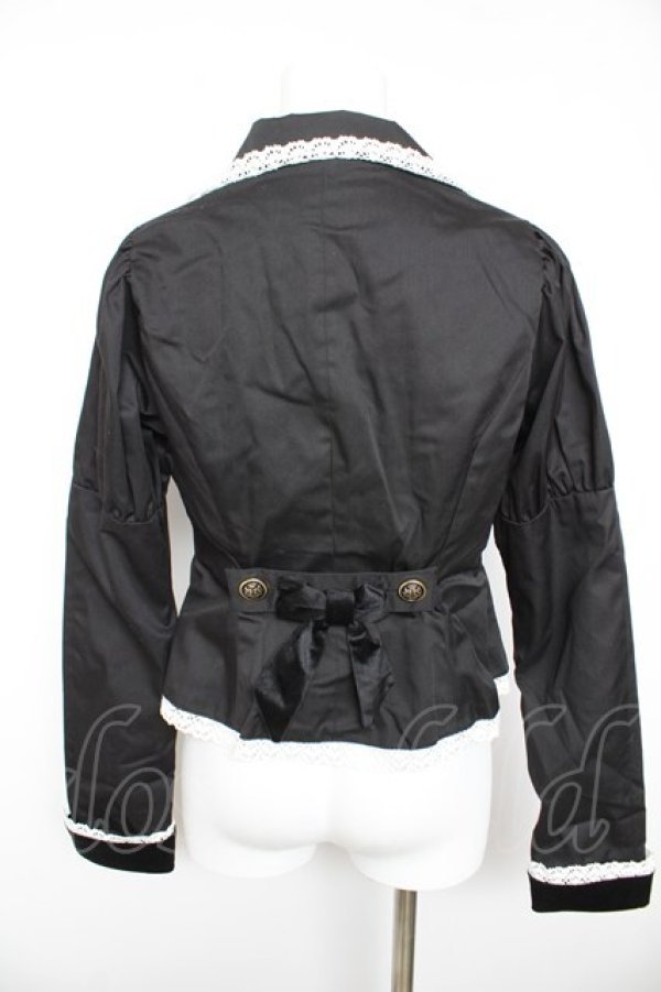 画像2: Eri Aino's collaboration / TT*AINツイルベロアジャケット  黒 Y-26-01-28-072-LO-JA-SZ-ZY (2)