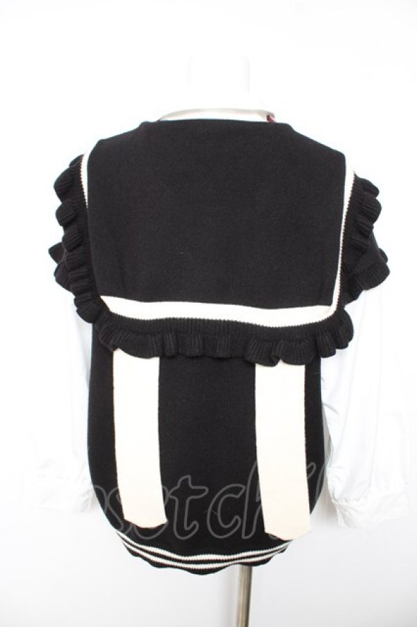 画像2: Jamie エーエヌケー / JM制服クロスのうさぎニット M 黒 Y-26-01-28-074-LO-TO-SZ-ZY (2)
