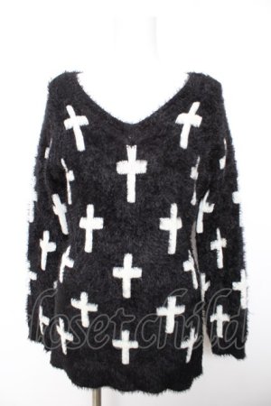 画像: DigDeep / フェザークロスニット M 黒 Y-26-01-28-081-PU-TO-SZ-ZY