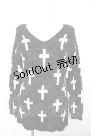 画像: DigDeep / フェザークロスニット M 黒 Y-26-01-28-081-PU-TO-SZ-ZY