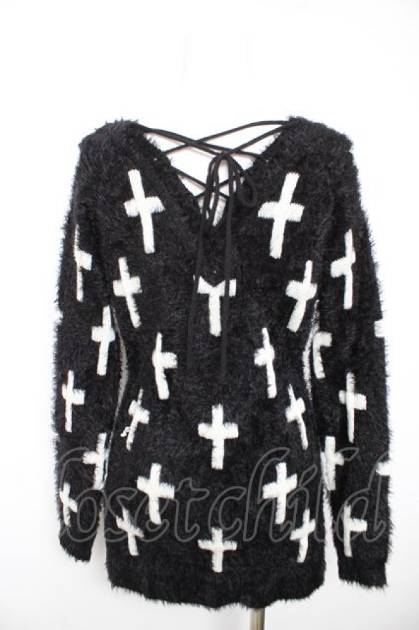 画像2: DigDeep / フェザークロスニット M 黒 Y-26-01-28-081-PU-TO-SZ-ZY (2)