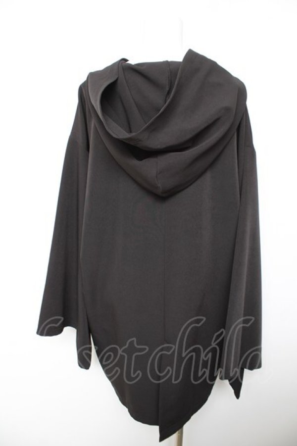 画像2: Deorart / PLファブリック地 着物袖 ジップアップパーカー M 黒 Y-26-01-28-083-PU-TO-SZ-ZY (2)