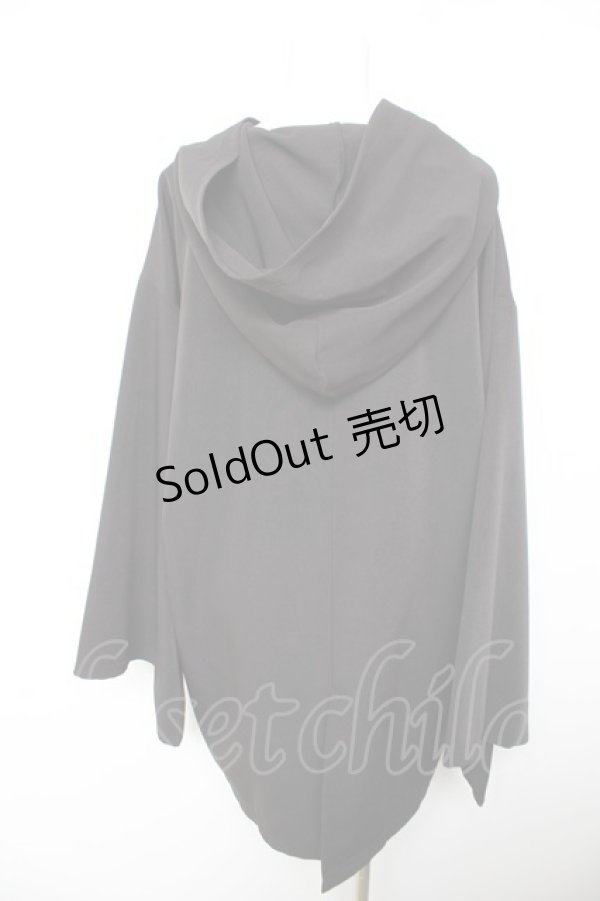 画像2: Deorart / PLファブリック地 着物袖 ジップアップパーカー M 黒 Y-26-01-28-083-PU-TO-SZ-ZY (2)