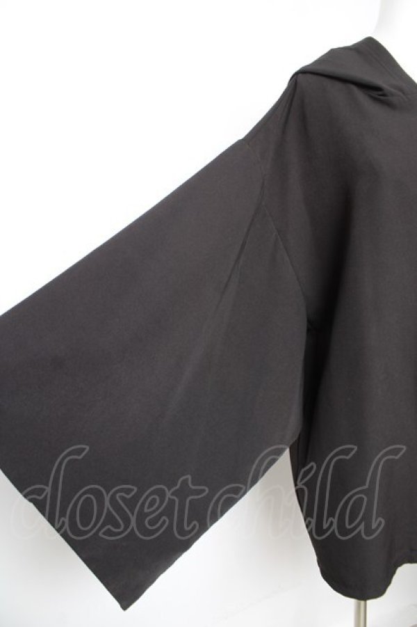 画像3: Deorart / PLファブリック地 着物袖 ジップアップパーカー M 黒 Y-26-01-28-083-PU-TO-SZ-ZY (3)