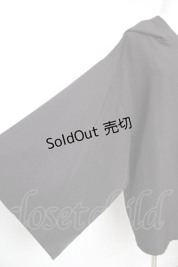 画像3: Deorart / PLファブリック地 着物袖 ジップアップパーカー M 黒 Y-26-01-28-083-PU-TO-SZ-ZY (3)